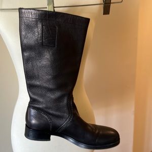 Jill Sander low heel black boot